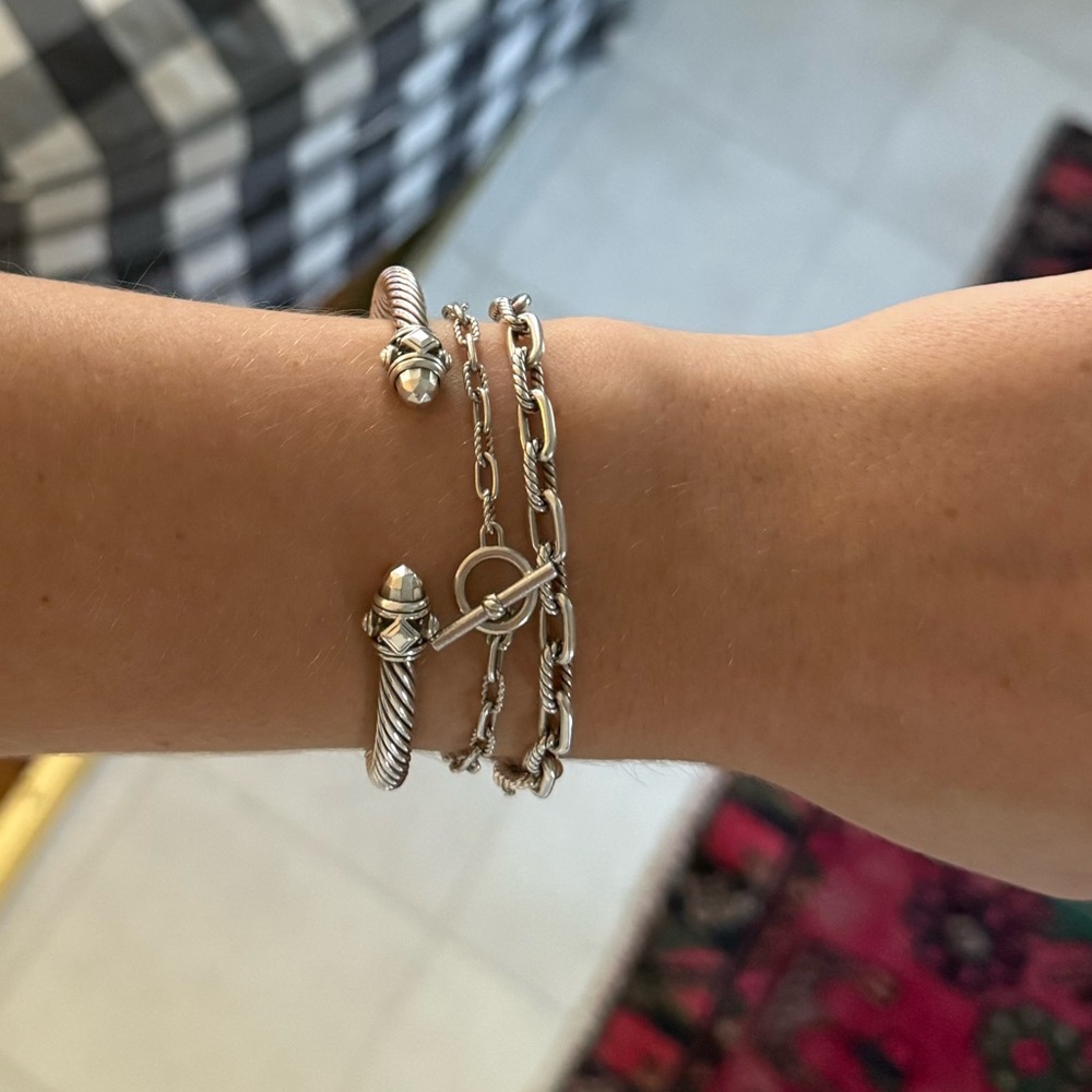 DY MADISON® TOGGLE CHAIN BRACELET Sterling Silver, 3mm